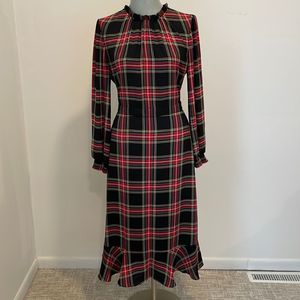 J. Crew Factory plaid dress